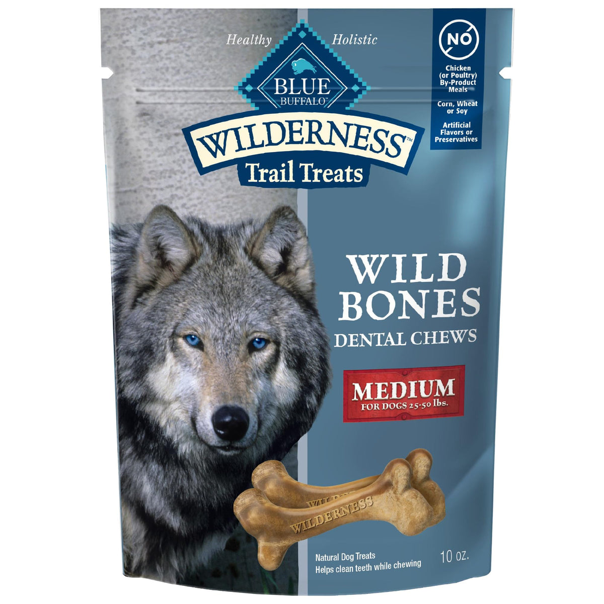 Blue Buffalo Wilderness os dentaire moyen: propreté des dents lors de la mastication.