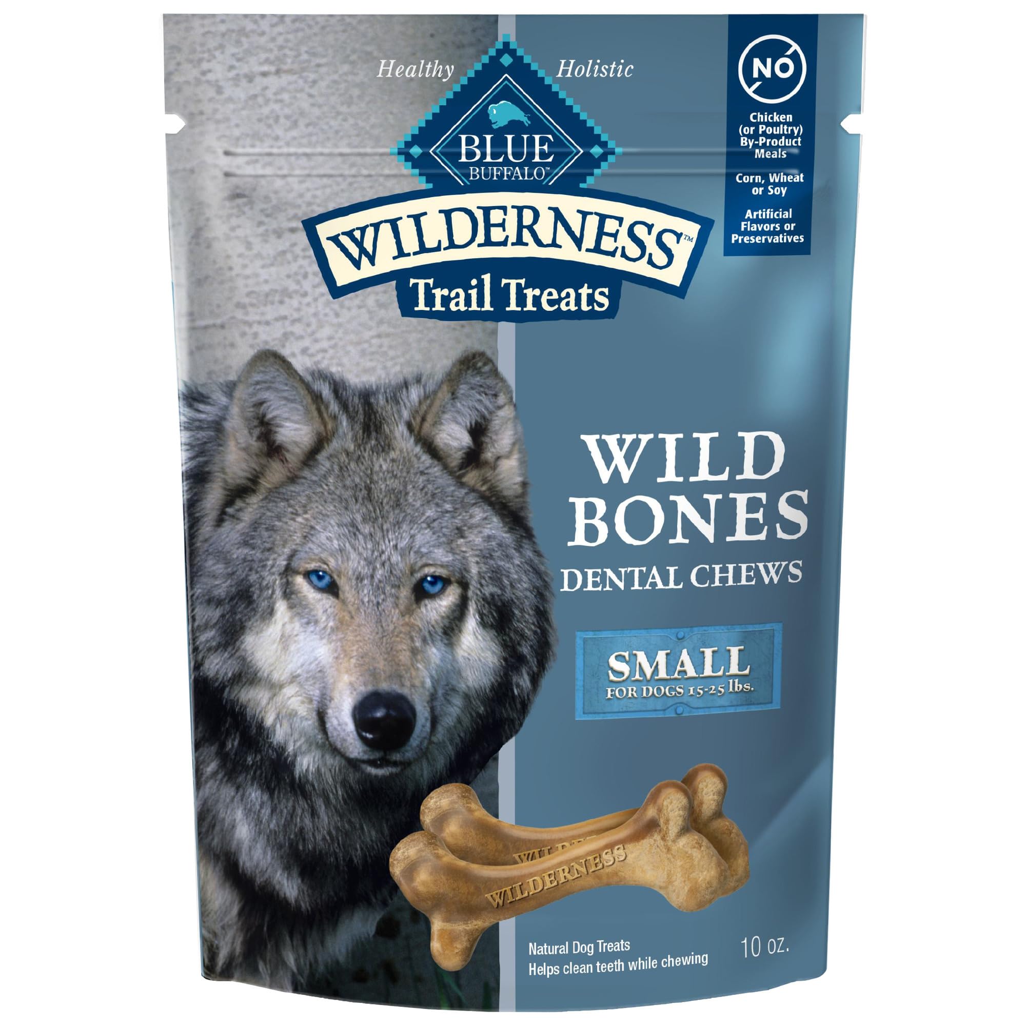 Blue Buffalo Wilderness os dentaire petit chien 10 oz – haleine fraîche possible