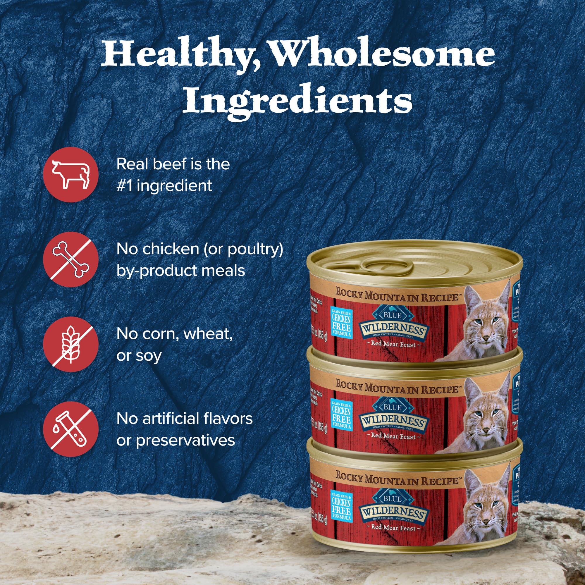 Blue Buffalo Wilderness pâté viande rouge – saveur robuste et nutrition naturelle