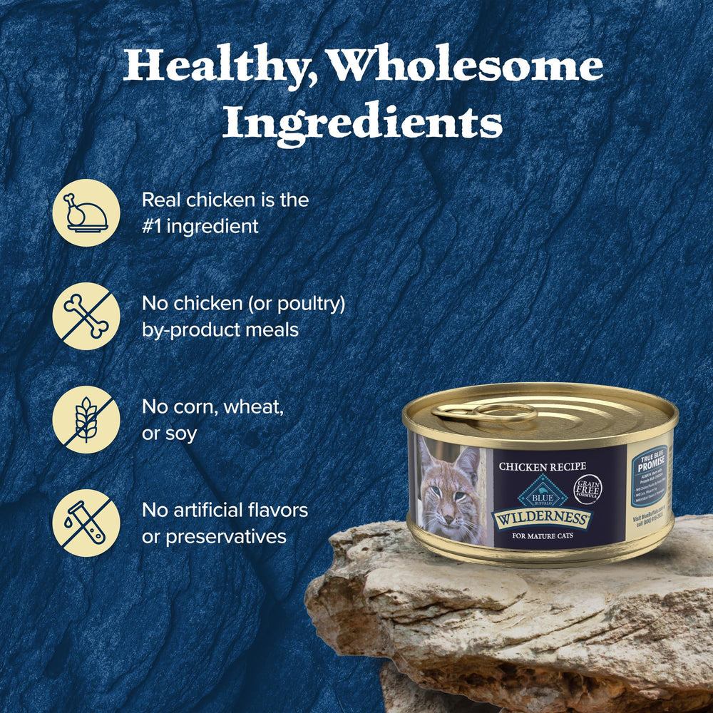 Blue Buffalo Wilderness Pate Chat Boite 5,5 oz pratique.