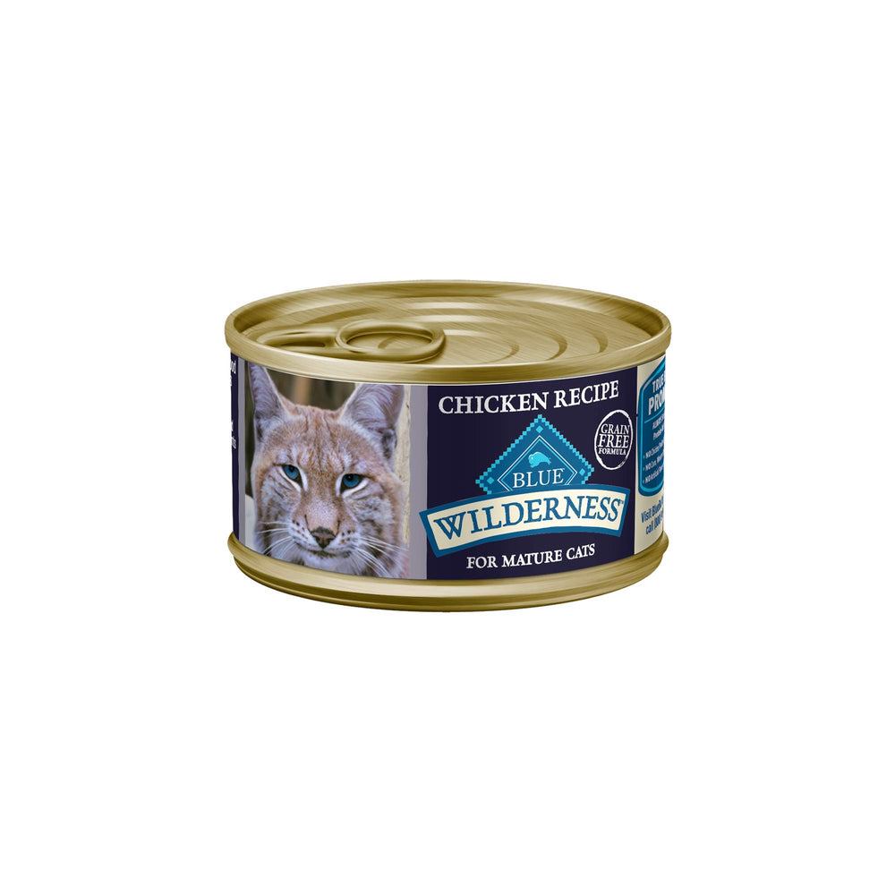 Blue Buffalo Wilderness Pate Chat Adulte 7+, premier ingrédient poulet réel pour l'énergie