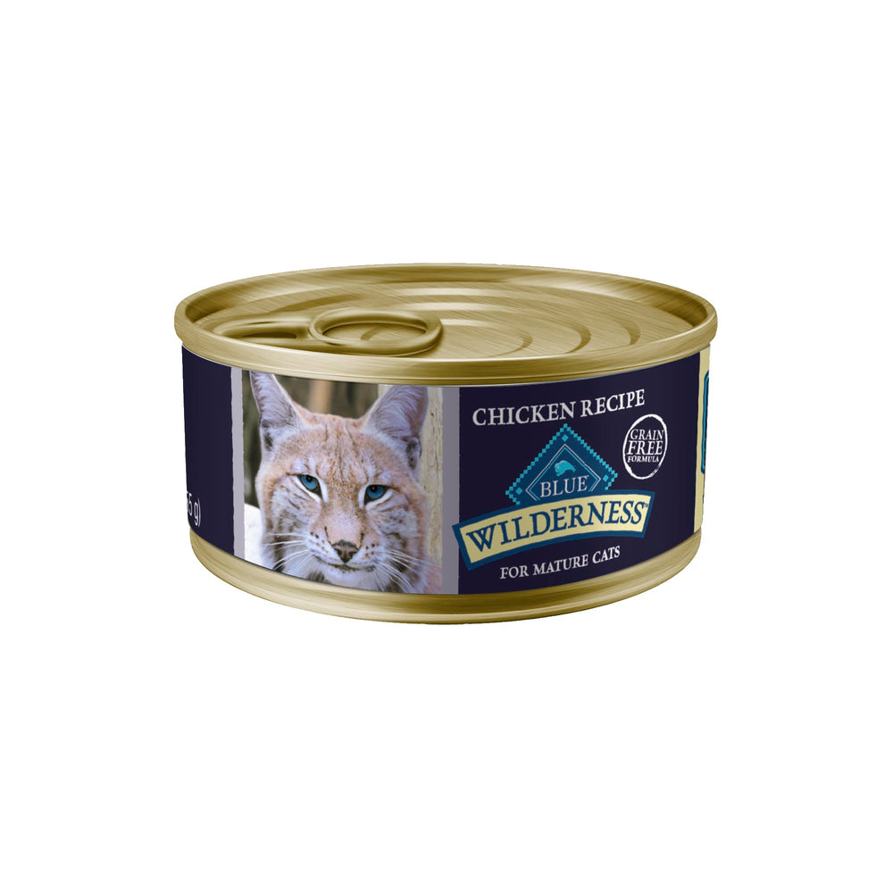 Blue Buffalo Wilderness Pate Chat Premier Poulet, proteine elevee pour chats actifs.