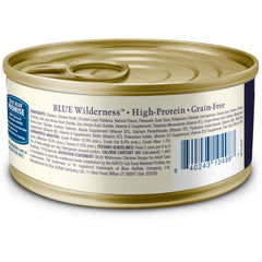 Blue Buffalo Wilderness Pate Chat Protéine élevée et sans céréales.