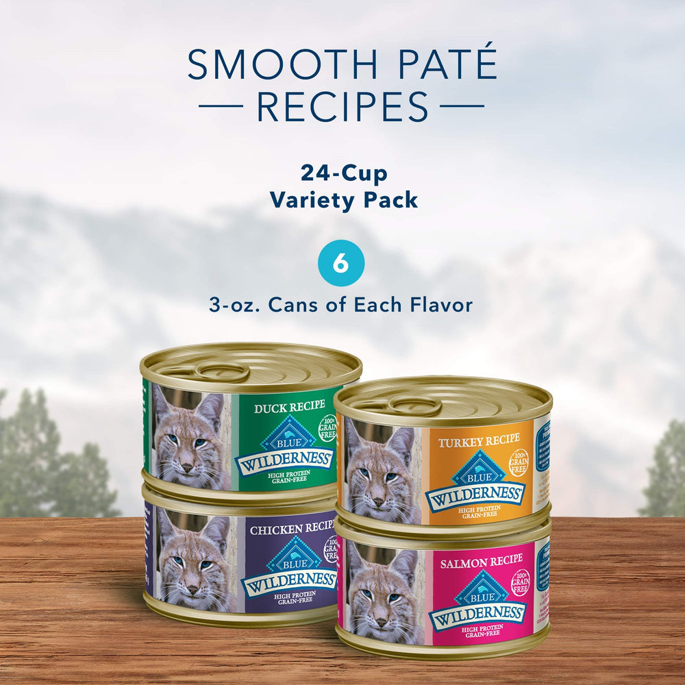 Blue Buffalo Wilderness Pâté saumon : oméga pour pelage sain et brillant