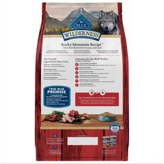 Blue Buffalo Wilderness met en avant une protéine élevée pour muscles et énergie durable.