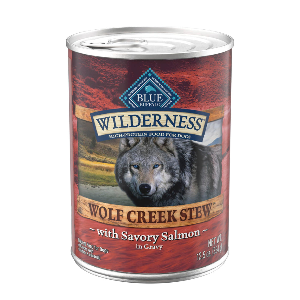 Blue Buffalo Wilderness ragout Loup-Creek saumon: morceaux proteines dans sauce onctueuse