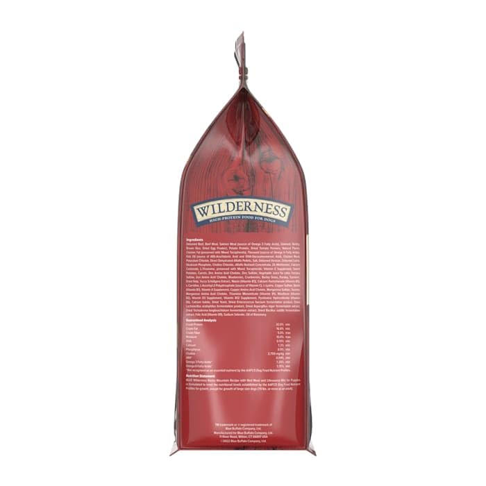 Blue Buffalo Wilderness Rocky Mountain Chiot – recette sans poulet ni sous-produits aviaires