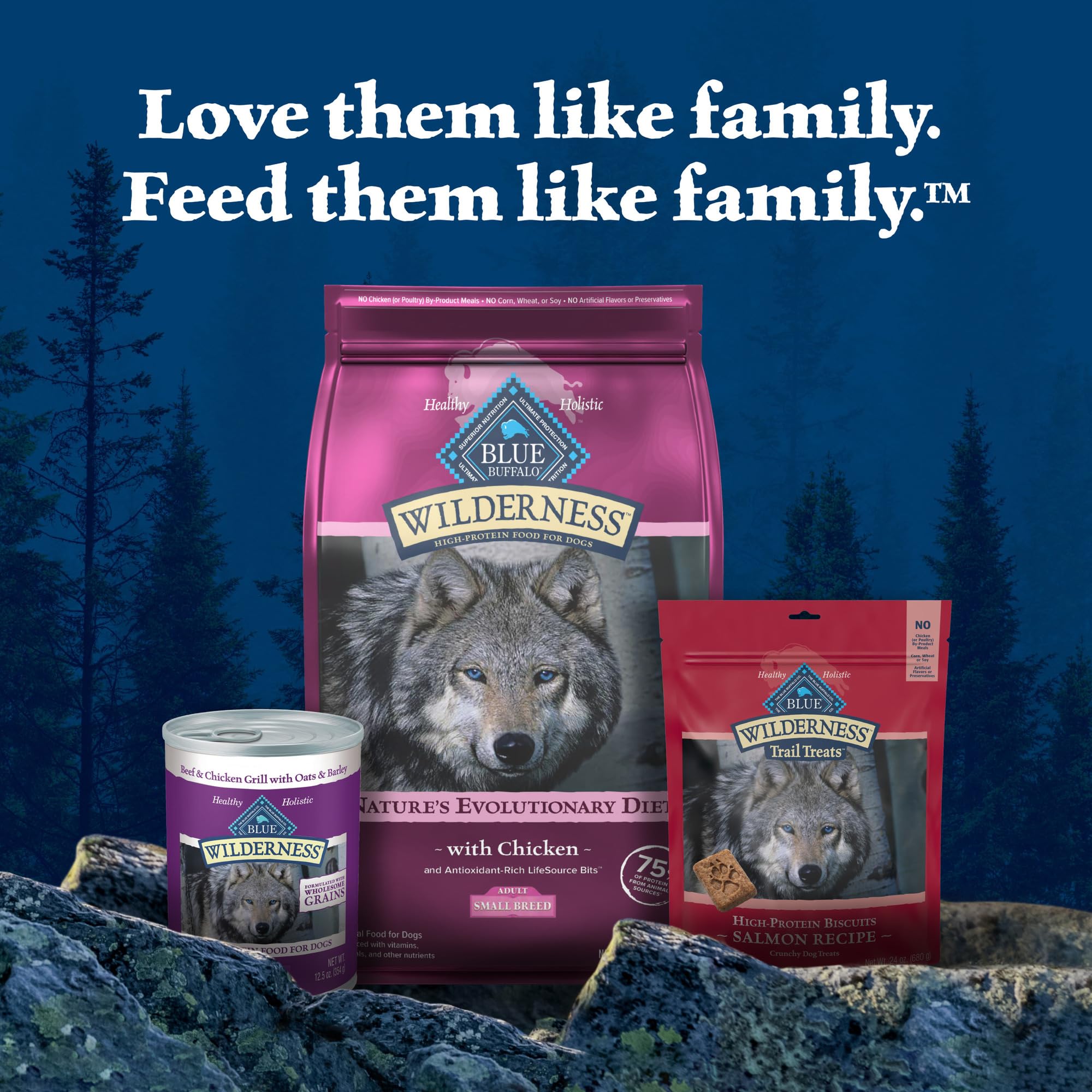Blue Buffalo Wilderness sac de 5,9 kg prêt à nourrir votre chien.