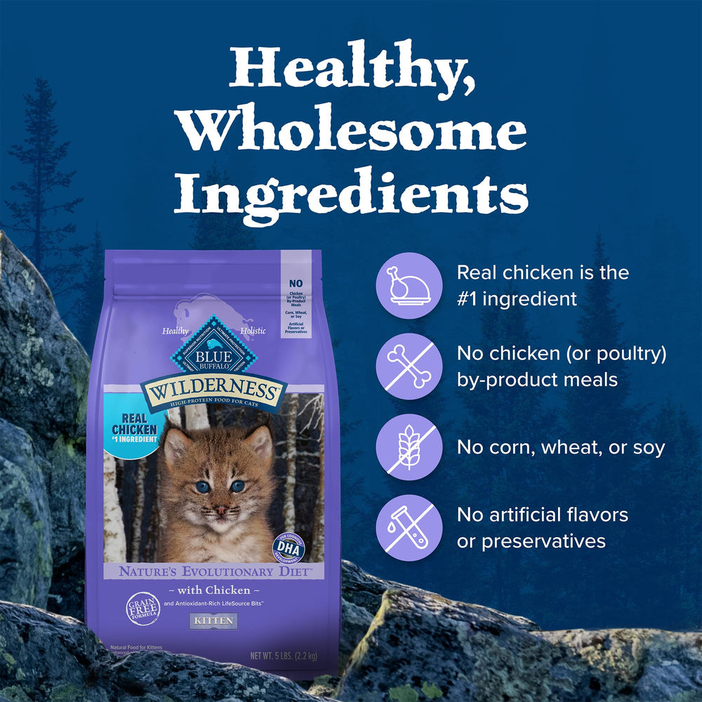 Sac pratique 5 lb de Blue Buffalo Wilderness pour chaton