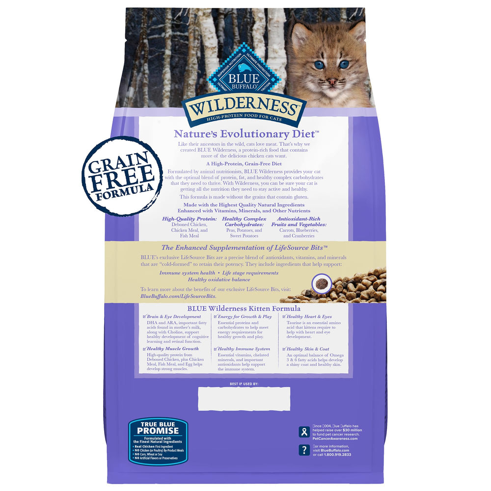 Blue Buffalo Wilderness sans céréales : croquettes adaptées au chaton