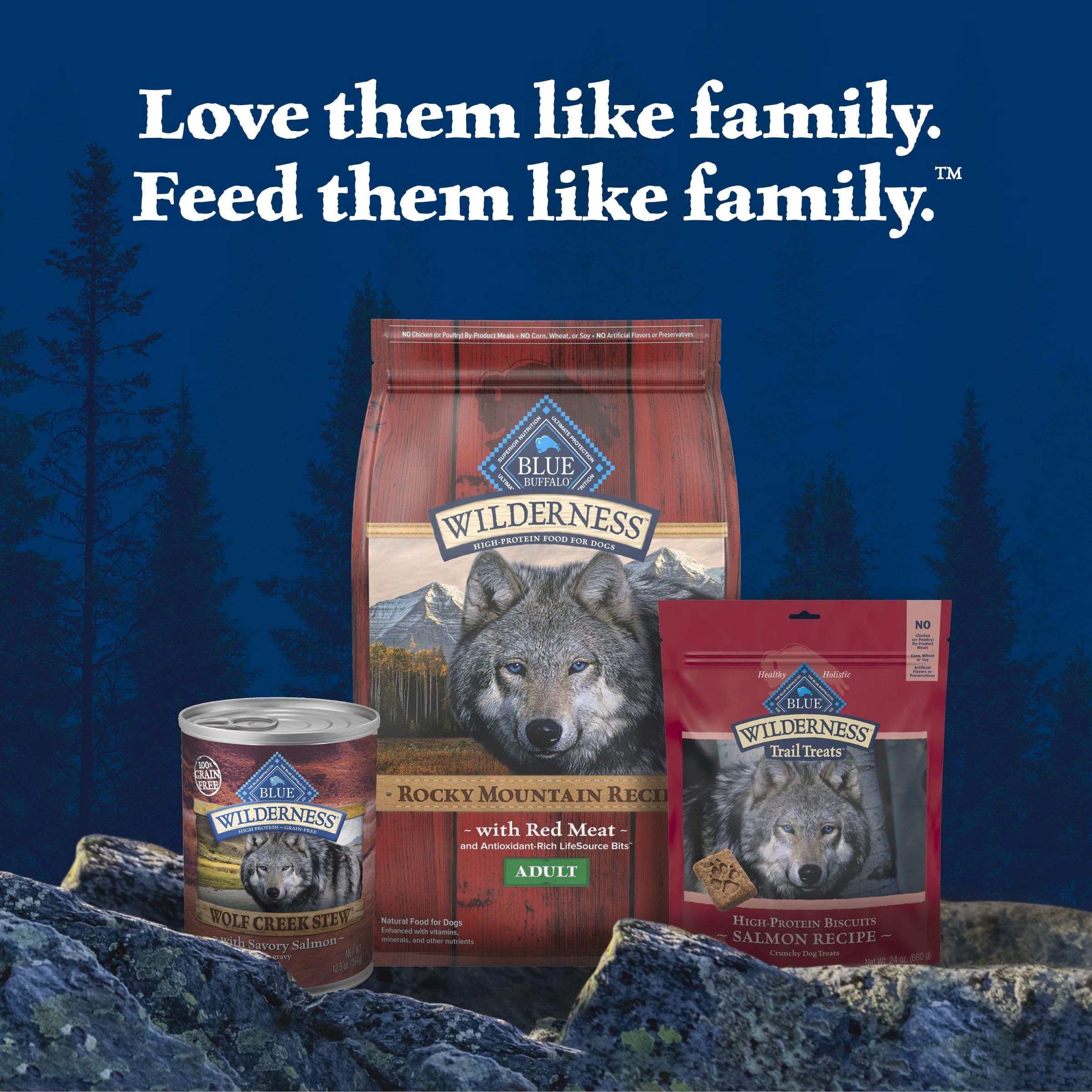 Blue Buffalo Wilderness sans cereales et sans additifs saumon