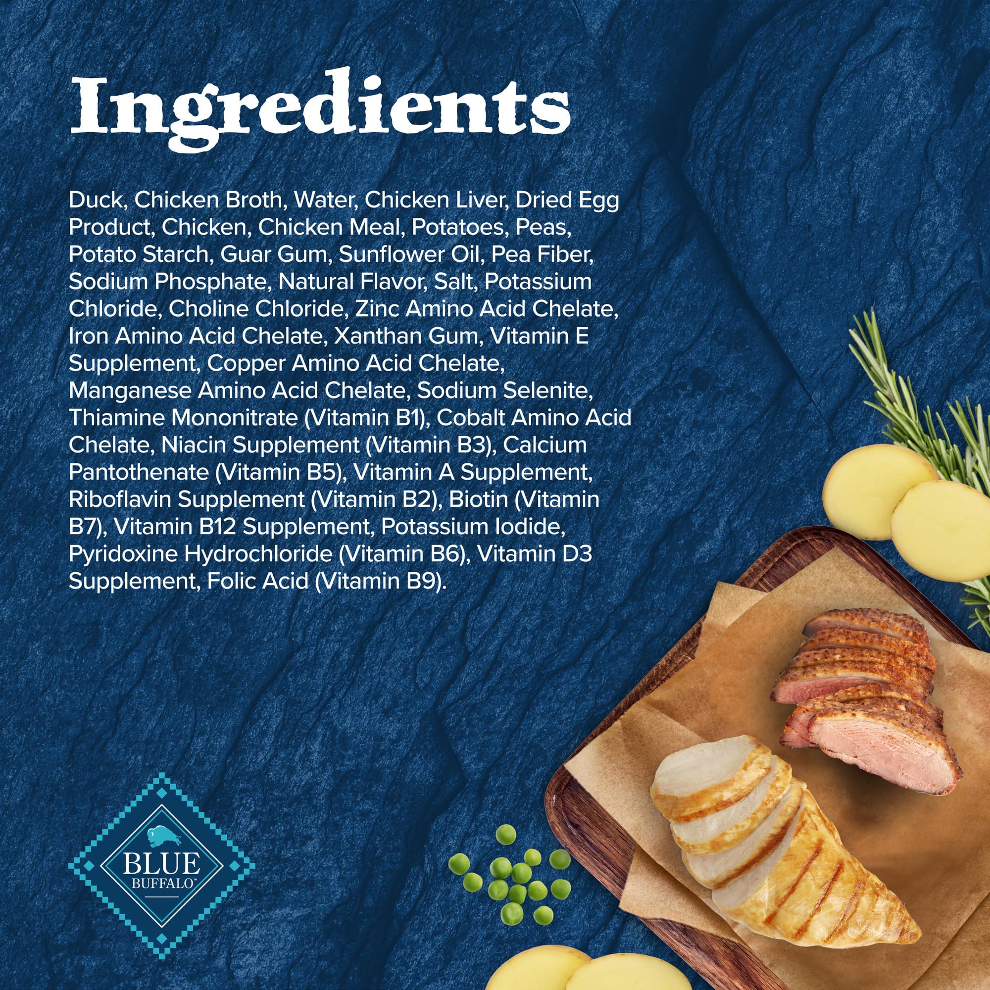 Ingrédients sains sans poulet par produit et sans céréales dans Wilderness Wolf Creek Stew.