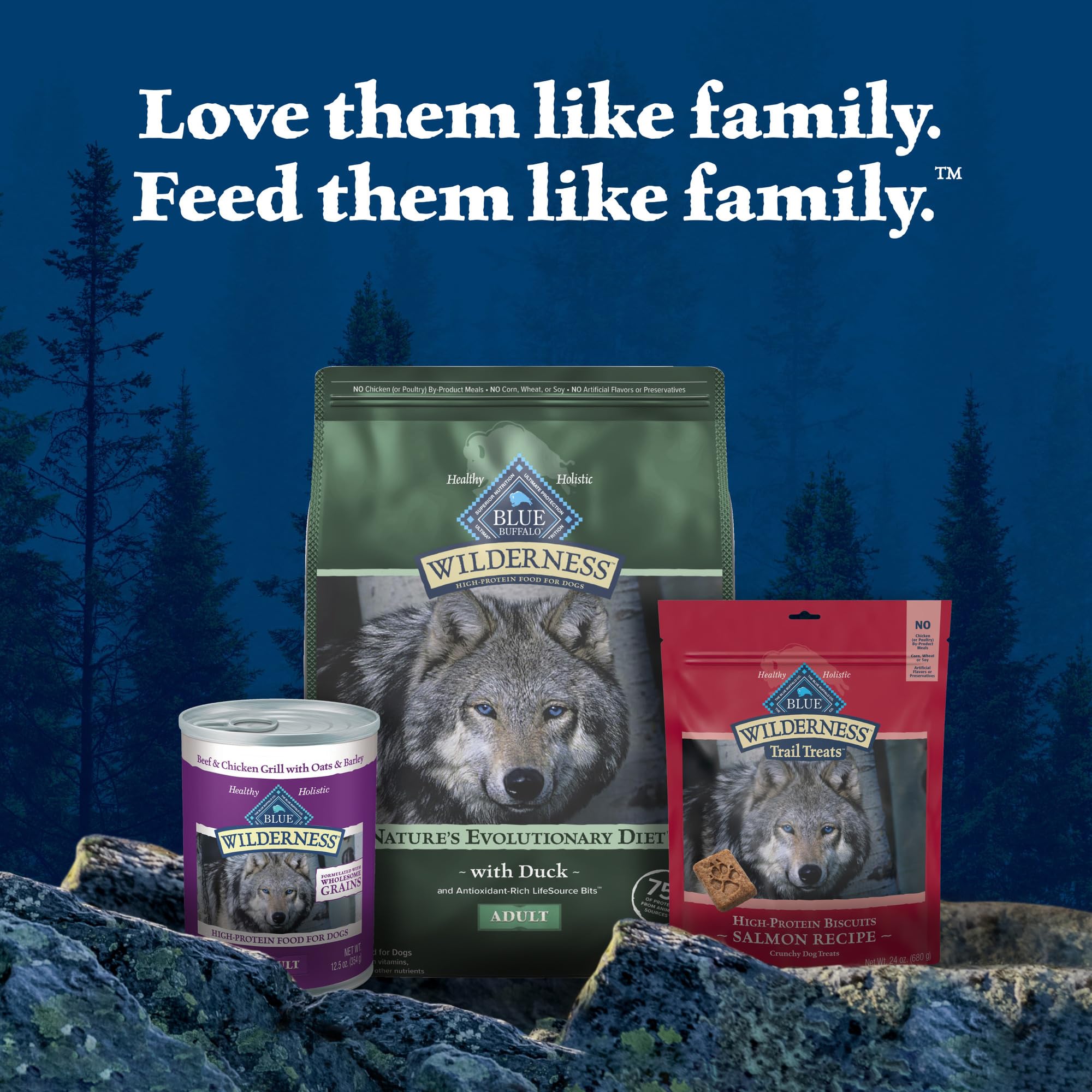 Blue Buffalo Wilderness – sans colorants artificiels ni conservateurs