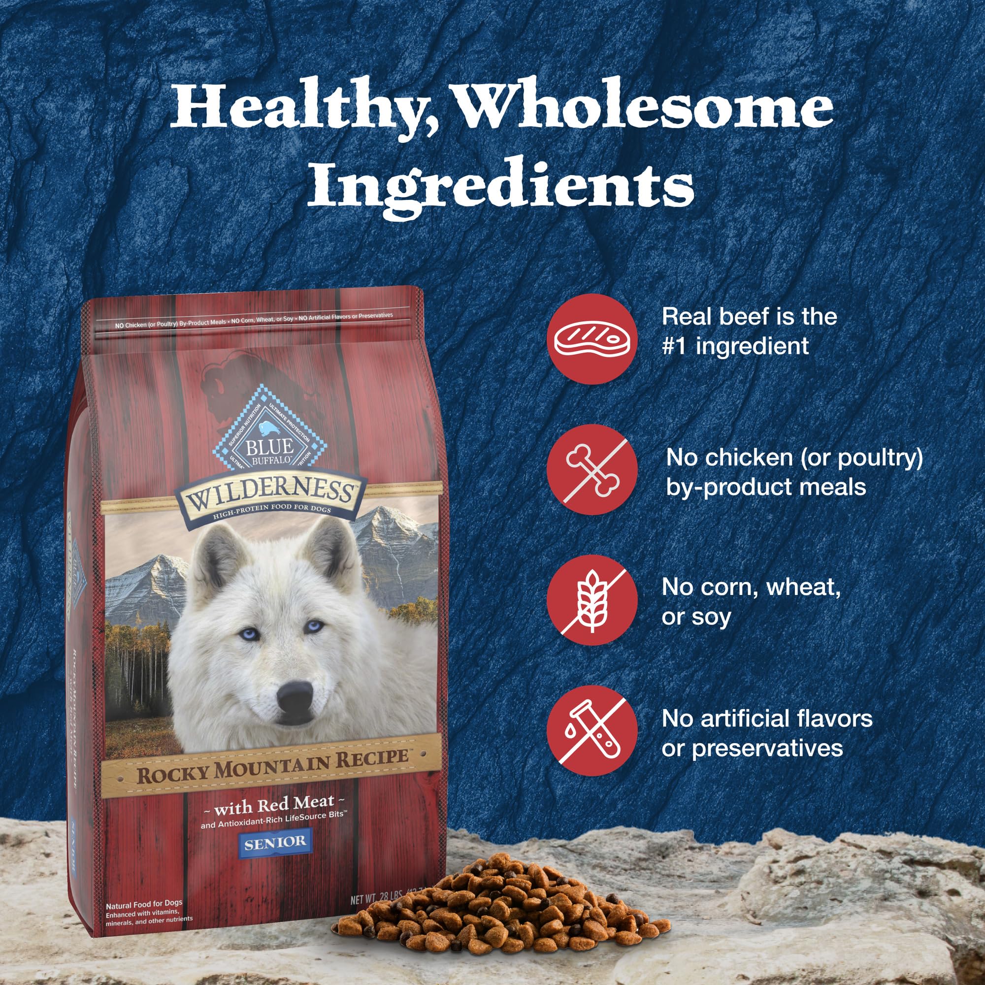 Formule sans poulet et sans sous-produits de poulet, pensée pour les chiens sensibles.