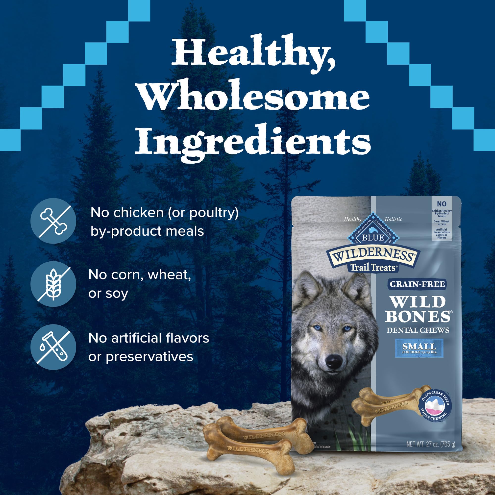 Blue Buffalo Wilderness sans preservateurs artificiels: approche naturelle pour le mordillage