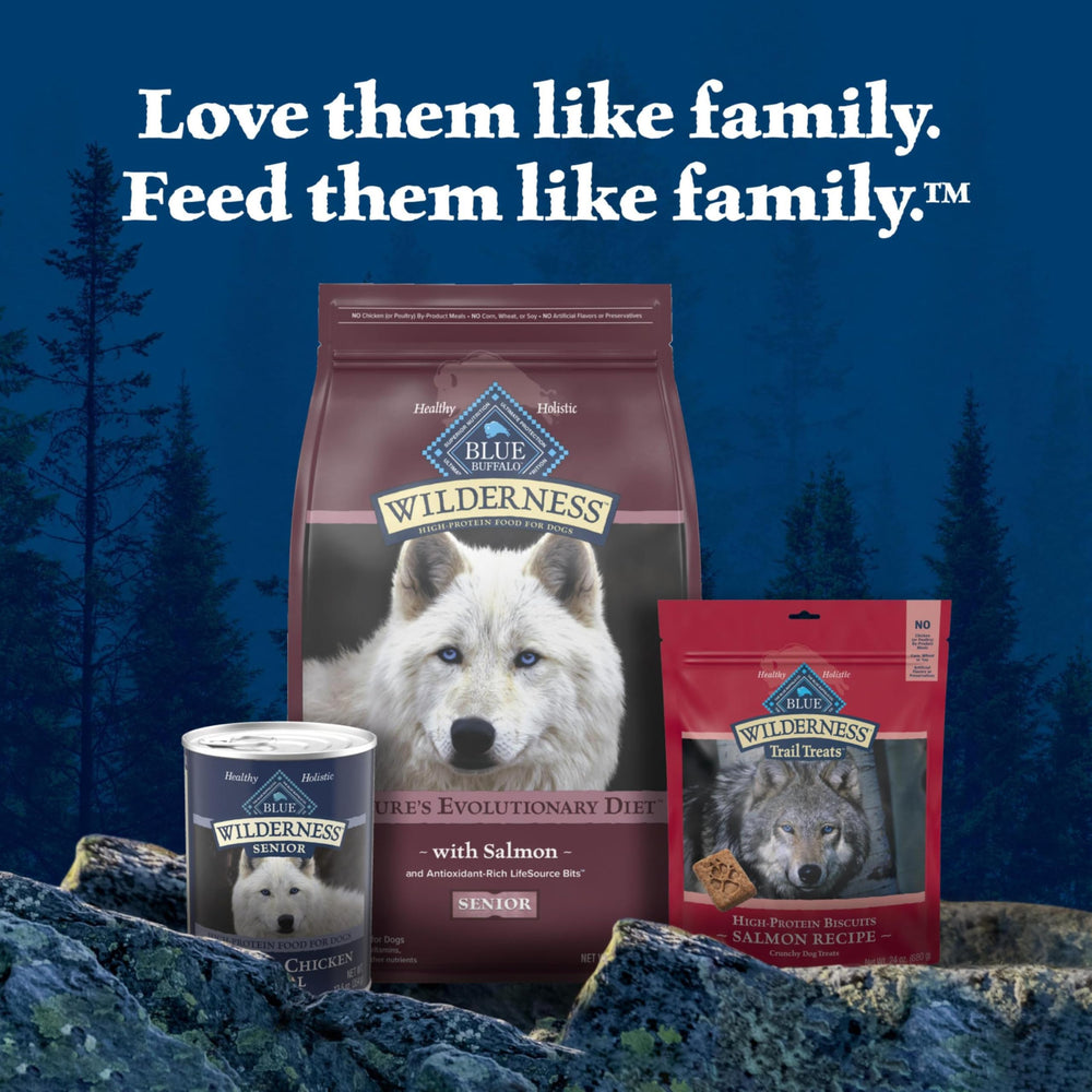 Blue Buffalo Wilderness Senior – goût appétissant grâce au saumon comme première source.