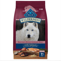 Blue Buffalo Wilderness Senior Saumon – premier ingrédient et énergie durable.