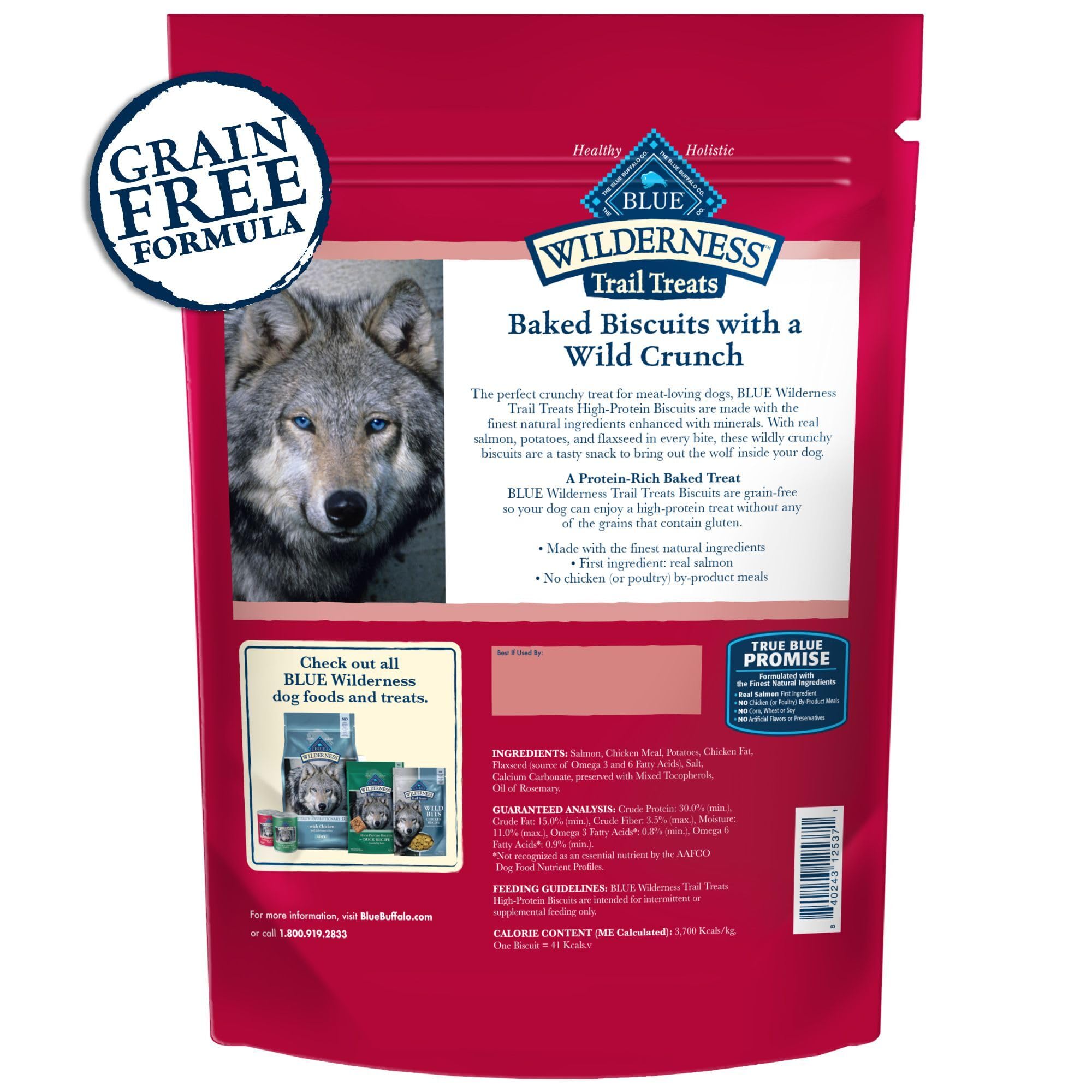 Blue Buffalo Wilderness Trail Treats présentent texture croustillante idéale pour le grignotage.