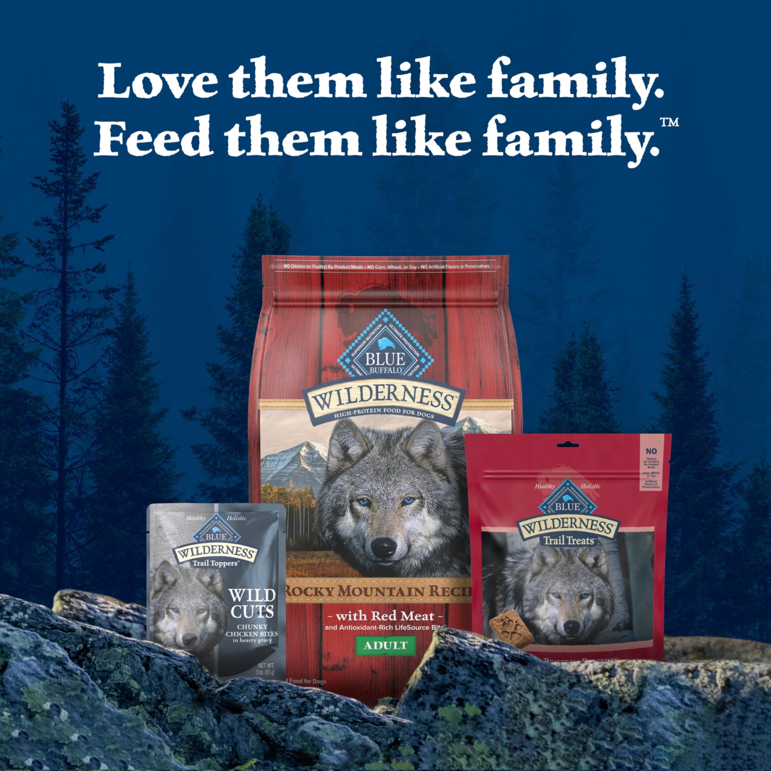 Blue Buffalo Wilderness Trail Toppers : à mélanger sur croquettes pour rehausser le goût