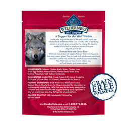 Blue Buffalo Wilderness Trail Toppers: bouchées-saumon-dans-sauce-oncteuse, goût riche et naturel