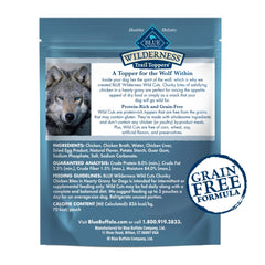 Blue Buffalo Wilderness Trail Toppers : protéine élevée sans céréales pour chiens actifs