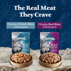 Blue Buffalo Wilderness Trail Toppers sachets 3oz poulet, pratique en portion unique.