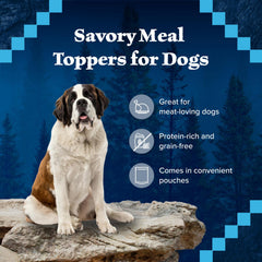 Blue Buffalo Wilderness Trail Toppers : sauce gourmande enveloppant des morceaux tendres