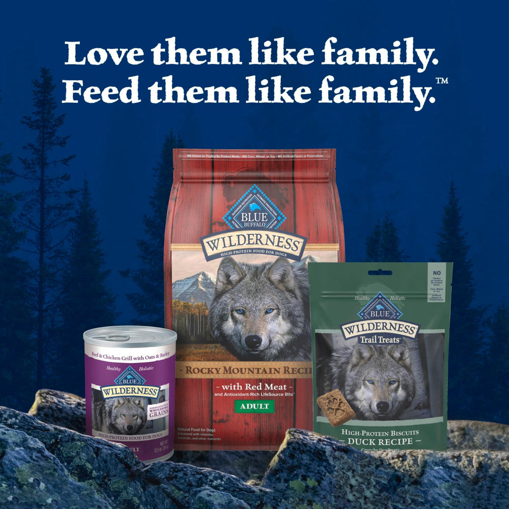 Blue Buffalo Wilderness Trail Treats idéales friandises sans céréales et riches protéines.