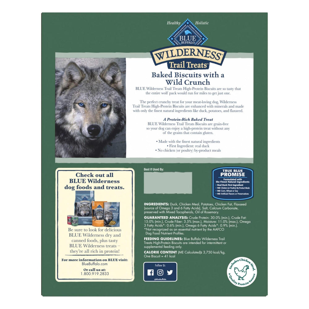 Blue Buffalo Wilderness Trail Treats canard, premier ingrédient apprécié par les chiens