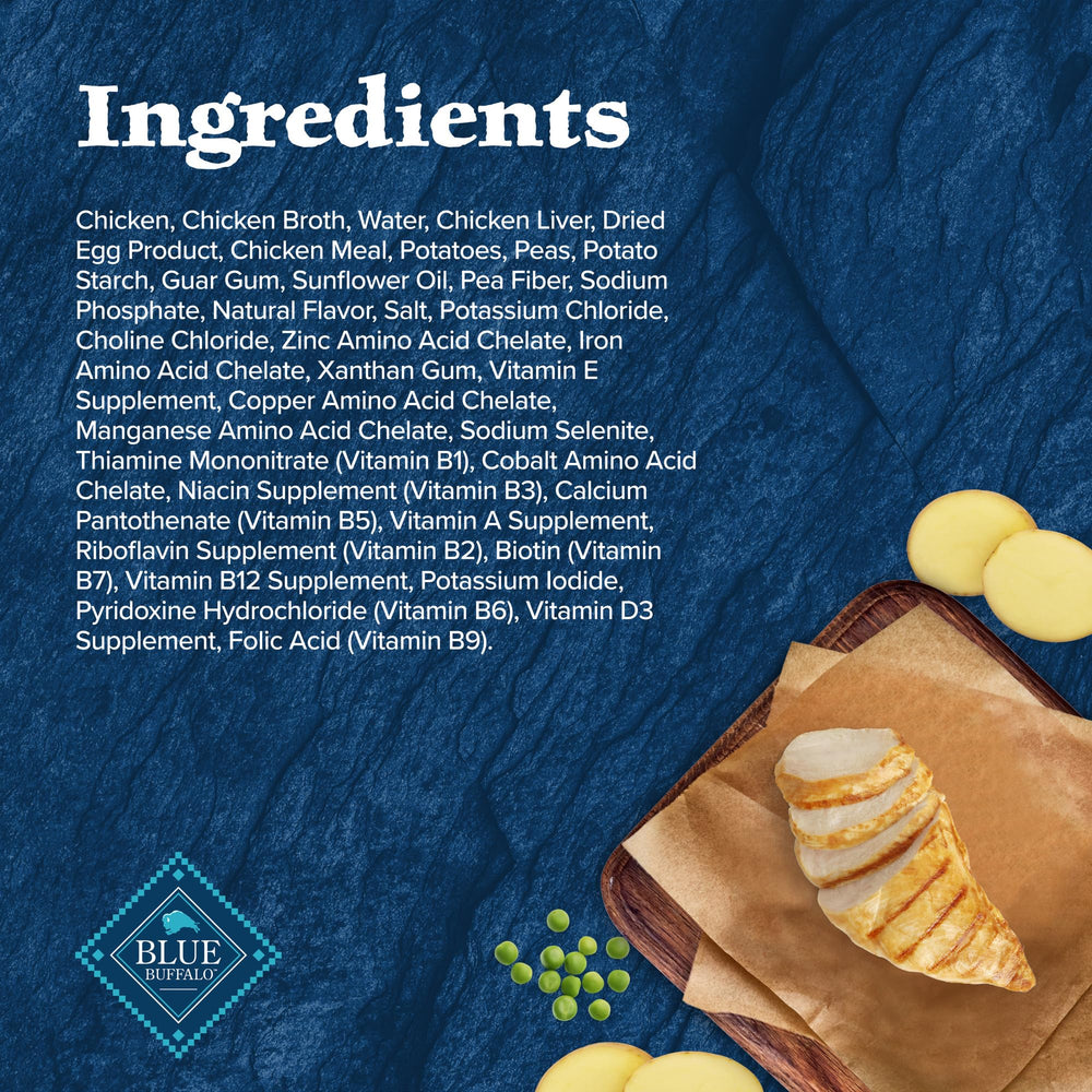 Blue Buffalo Wilderness Wolf Creek Stew vitamines-mineraux ajoutés pour equilibre nutritif.