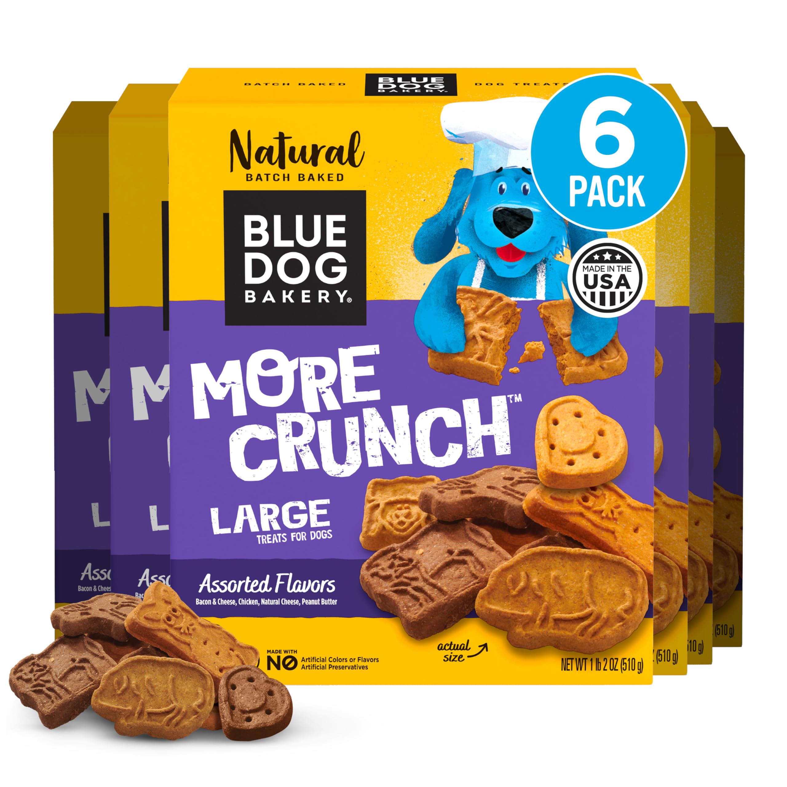 Blue Dog Bakery biscuit croustillant original, récompense savoureuse et croquante.
