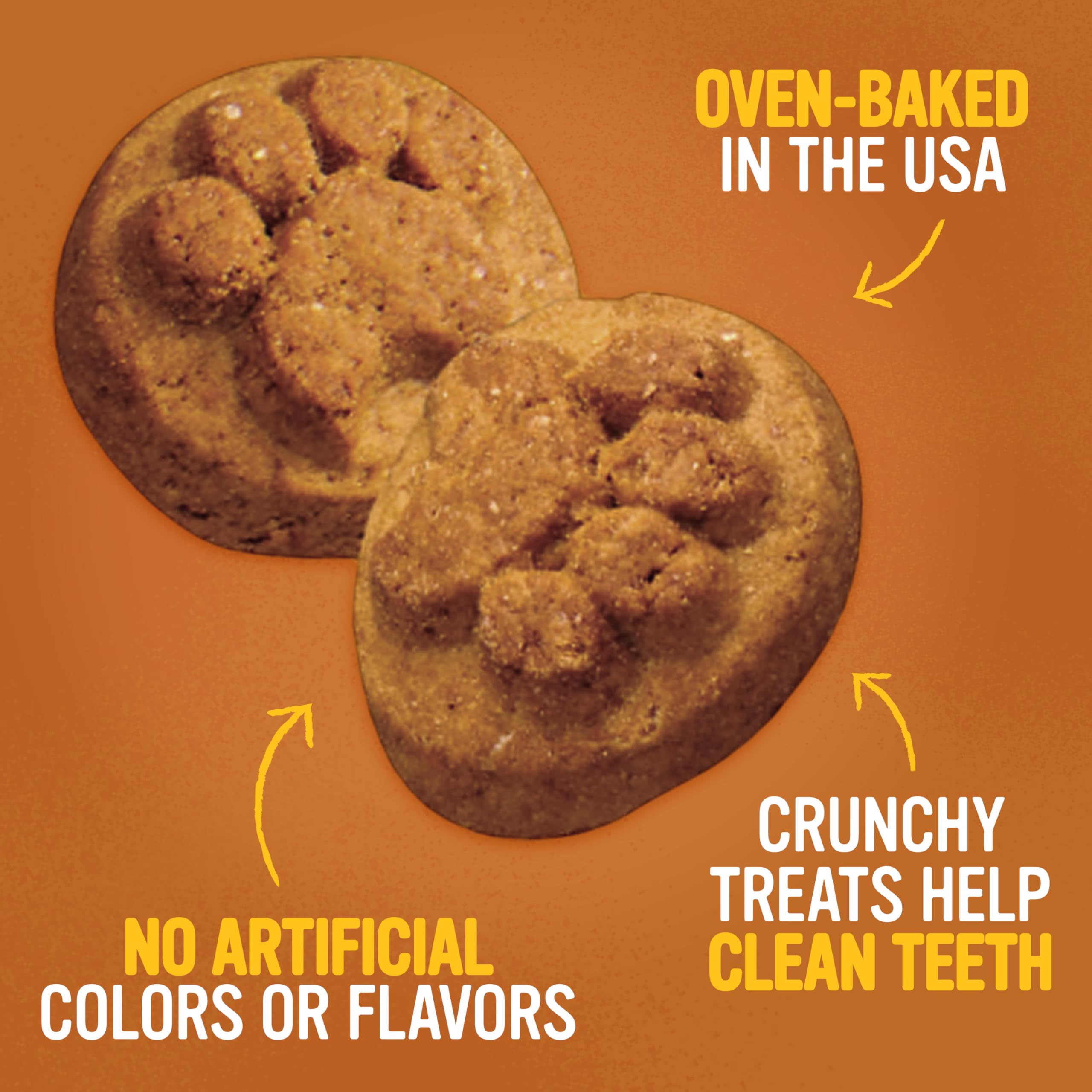 Blue Dog Bakery Doggie Paws – croquant et saveur cacahuète, plaisir sûr pour les papilles canines.