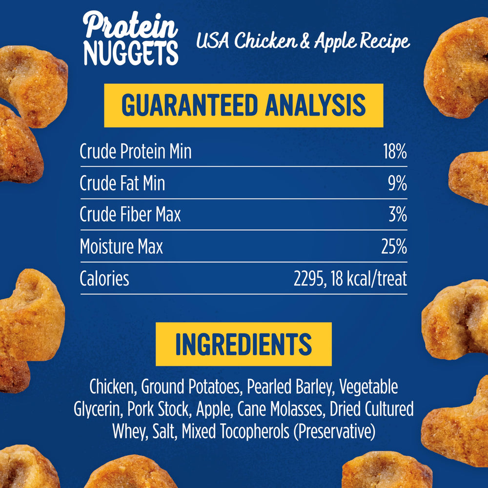 Blue Dog Bakery Protein Jerky Nuggets – fabriqué aux États‑Unis avec fermes locales