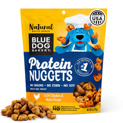 Blue Dog Bakery Protein Jerky Nuggets – ingrédients premium pour récompense saine