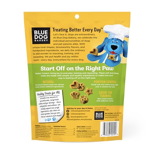 Blue Dog Bakery Sachet refermable: portions pratiques et fraîcheur préservée.