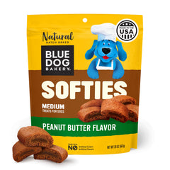 Softies Blue Dog Bakery gouter doux et beurre de cacahuète pour chien