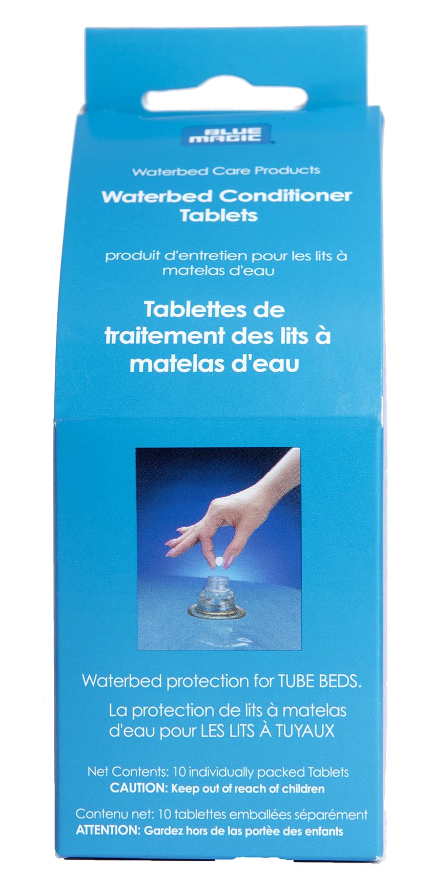 Blue Magic tablettes conditionneur pour lit à eau, emballage prêt à l'emploi et entretien facile