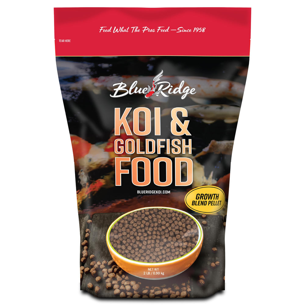 Blue Ridge Koï granules flottants, faciles à digérer et favorisant la croissance.