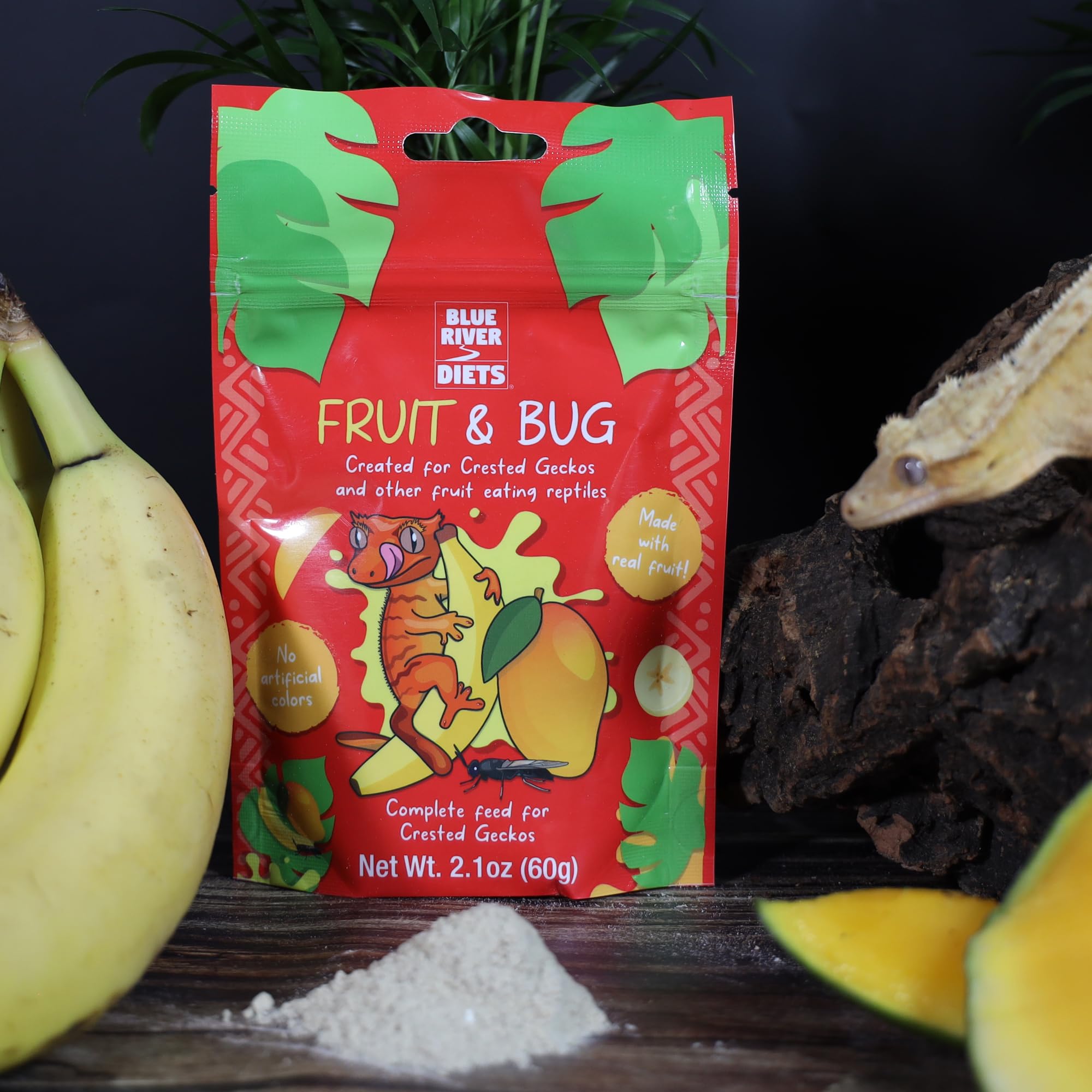 Blue River Diets Crested Gecko Diet plusieurs saveurs pour geckos exigeants