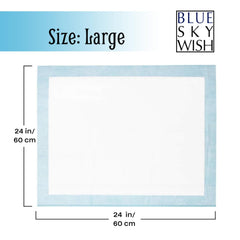 Blue Sky Wish Tapis d'apprentissage 24x24 base imperméable protège le sol