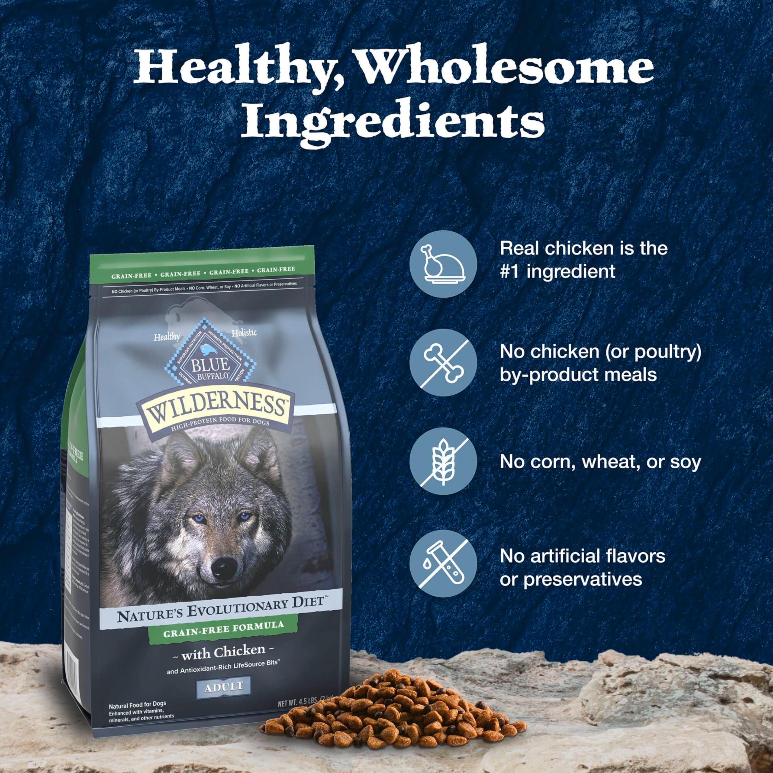 Blue Wilderness – produit fabriqué aux Etats-Unis, confiance et securite