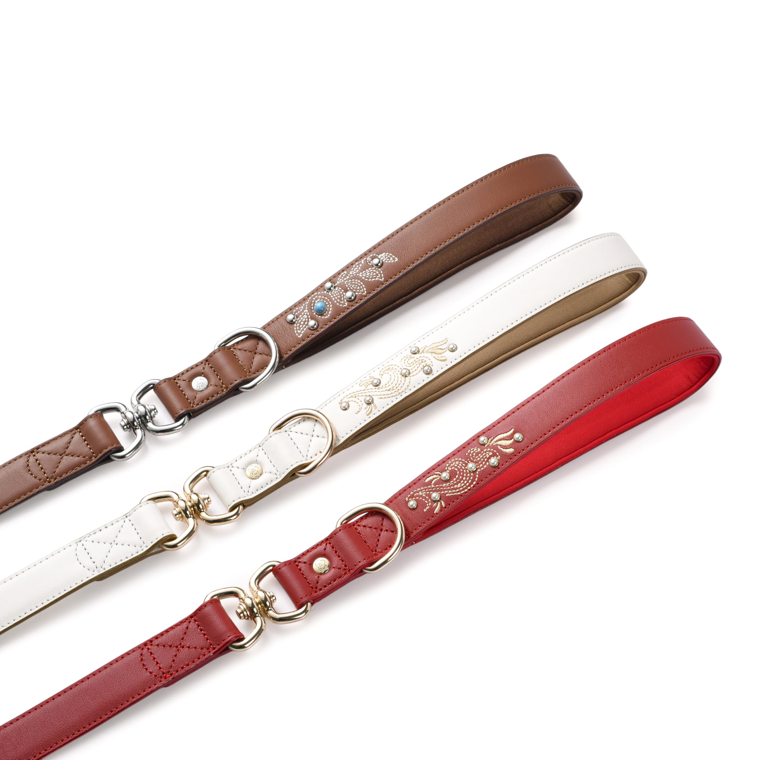 Blueberry Pet couture renforcée et durable pour un leash qui dure longtemps.