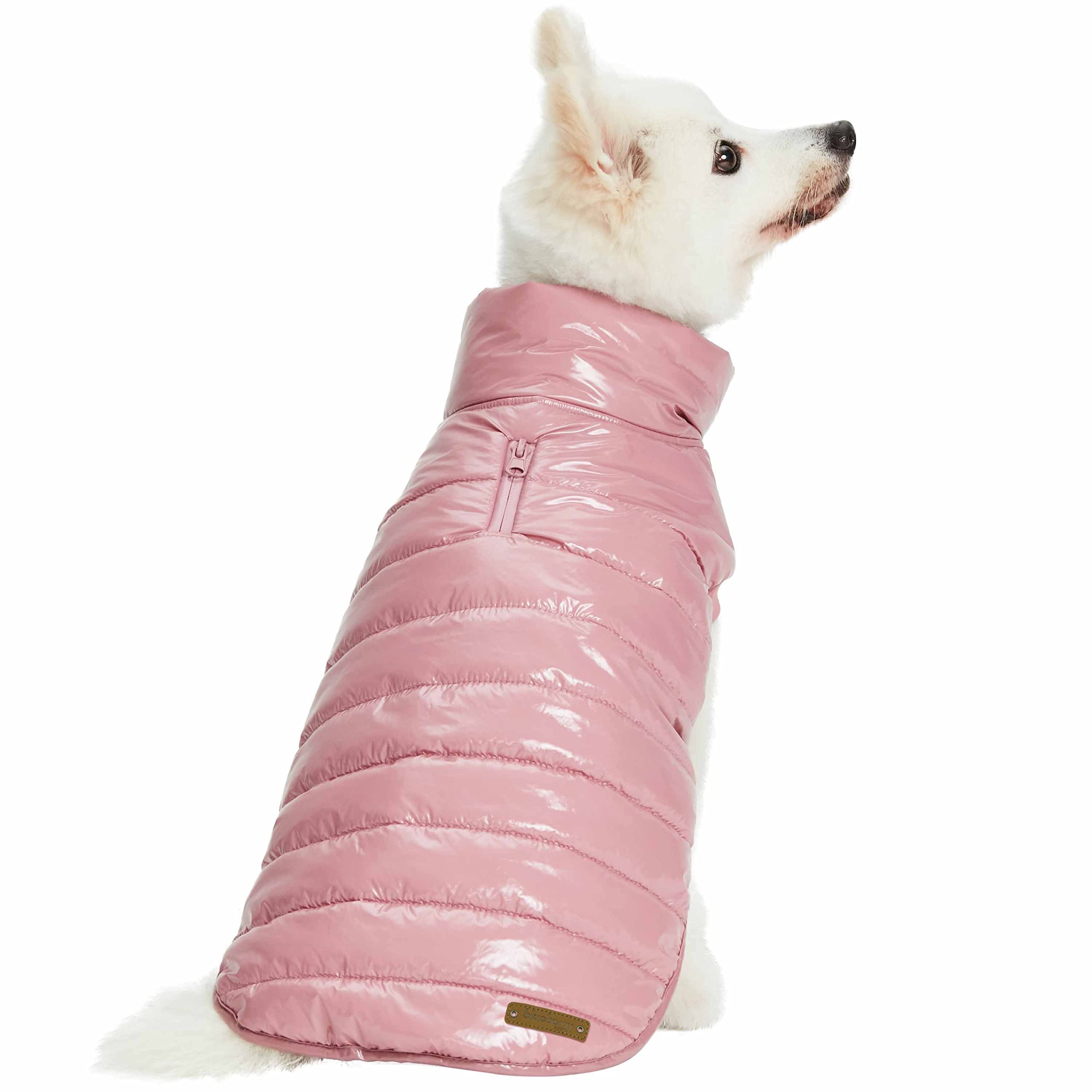 Blueberry Pet manteau puffer mauve ajustement dos 14 pour petit chien.