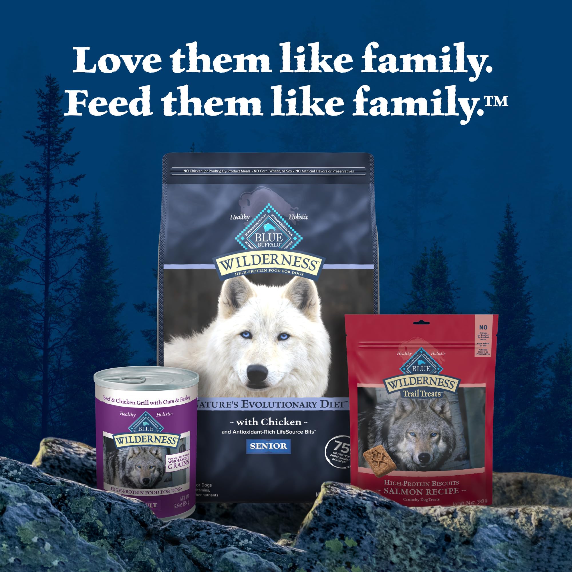 Blue Buffalo Wilderness Senior sans arômes artificiels et conservateurs