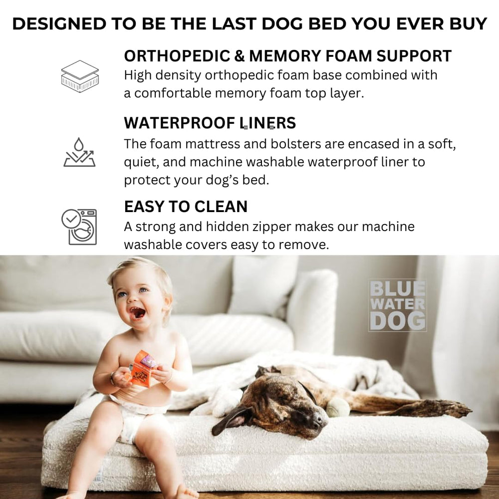 Bluewater Dog liner imperméable protège la mousse des liquides