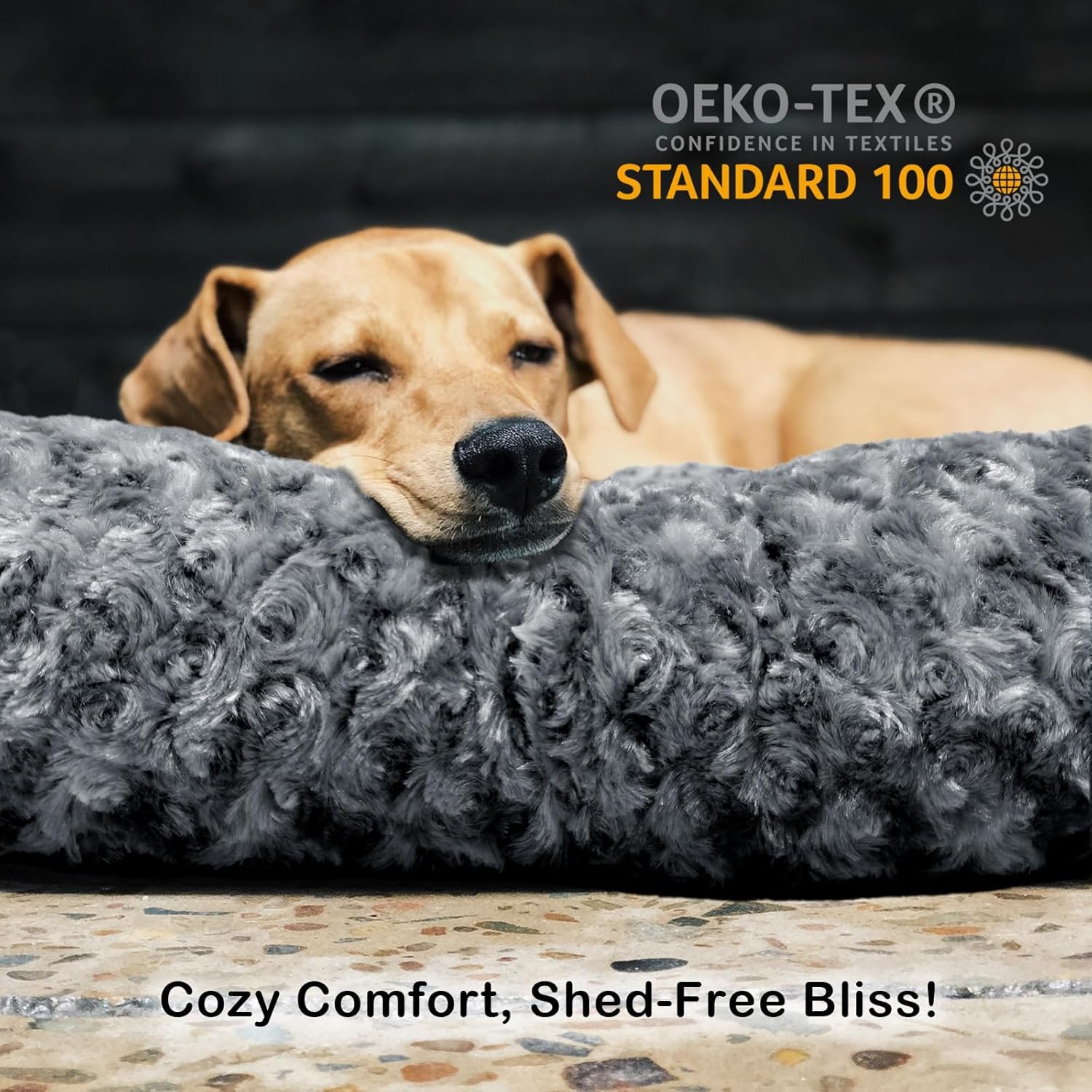 BLVOTKRO housse-lit chien lavable en machine pour un entretien facile.