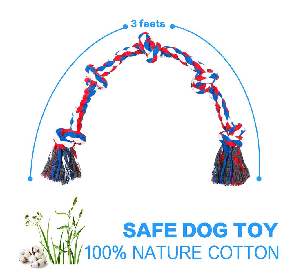 Corde Bmag jeu social chien rouge, encourage le jeu avec d’autres chiens.