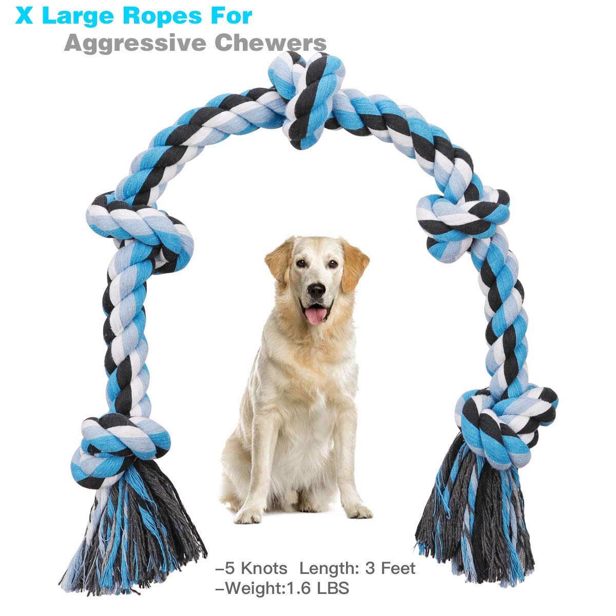 Jouet tir-interactif Bmag pour chien moyen à grand, favorise l'exercice.