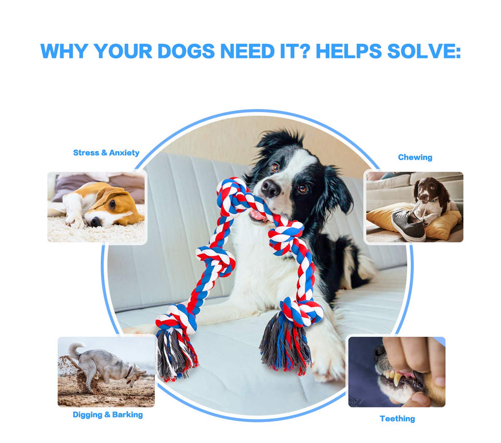 Corde Bmag jouet traction chien rouge, conçu pour les sessions de jeu et d’entraînement.