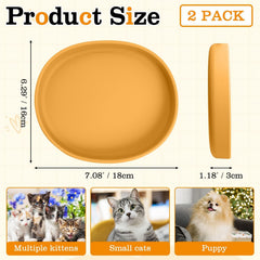 BNOSDM assiette silicone chat, vue face, bol anti-derapant pour repas sans glissement